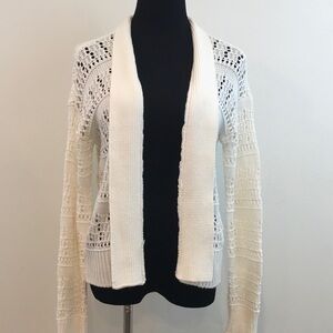 NY & Co | White Open Knit Cardigan